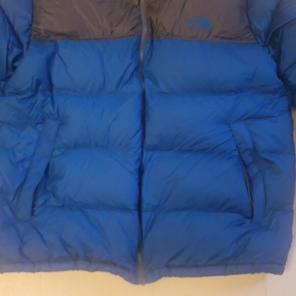 The North Face 700 STOW AWAY Puffer Blue/Grey Jacket Men's size XXL EUC - Picture 2 of 14